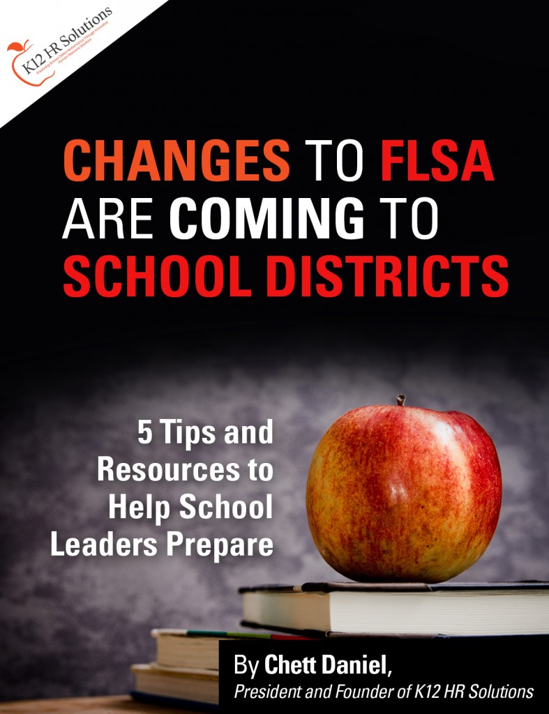 Changes to FLSA for School Districts